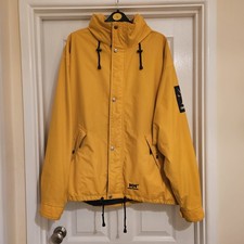 Unisex Helly Hanson Vintage Yellow Rain Coat Size Medium Excellent Condition