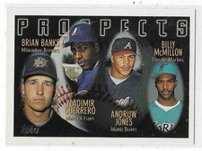1996 Topps Andruw Jones, Vlad Guerrero HOF rookie card #435-NM. rookie card picture