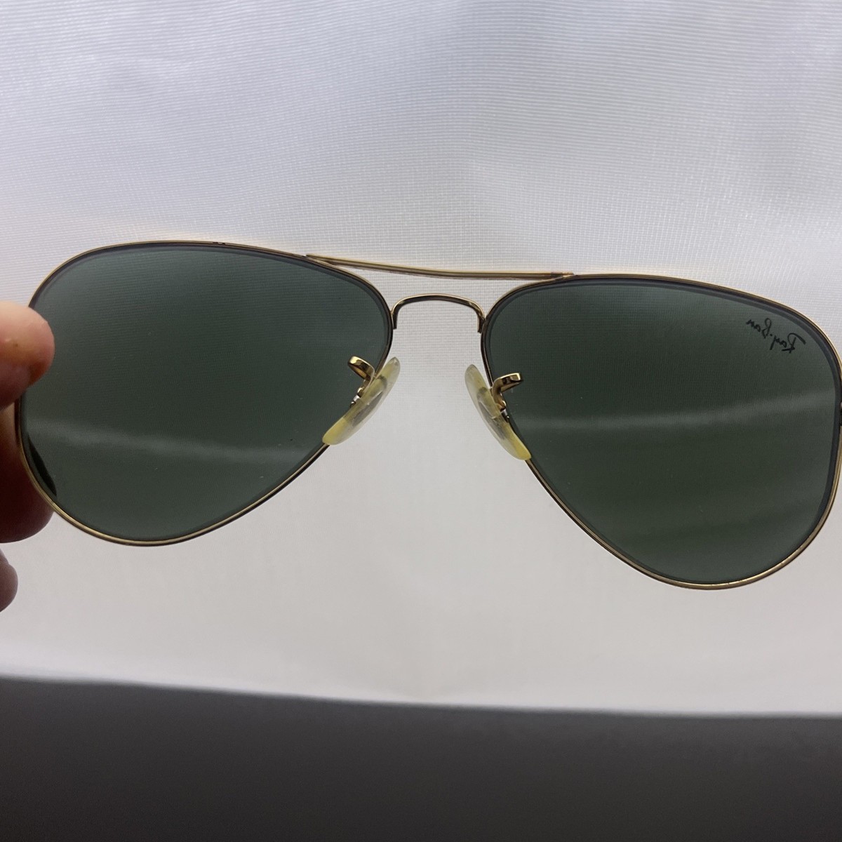 Vintage 1980s Ray Ban Bausch & Lomb RB3044 Aviator L0207 Gold