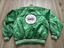 SLO Central Coast Chevrolet Classic Chevys Green Satin Varsity Jacket XL USA
