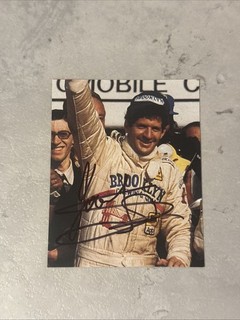 Jody Sheckter Hand Signed Formula 1 Ferrari Early 80’s Autograph With COA