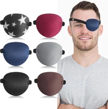6Pcs Eye Patches,Comfortable Adjustable Medical Eyepatch for Right or Left,Soft