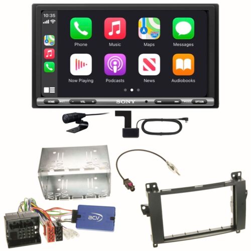 Sony XAV-AX3250 DAB+ Bluetooth CarPlay Einbauset für Mercedes Viano Vito W639