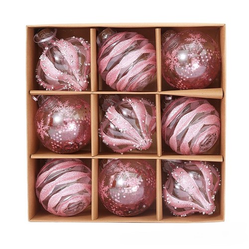 9pcs Christmas Tree Balls Baubles Hanging Ornament Party Xmas Tree Decoration UK - Picture 13 of 24