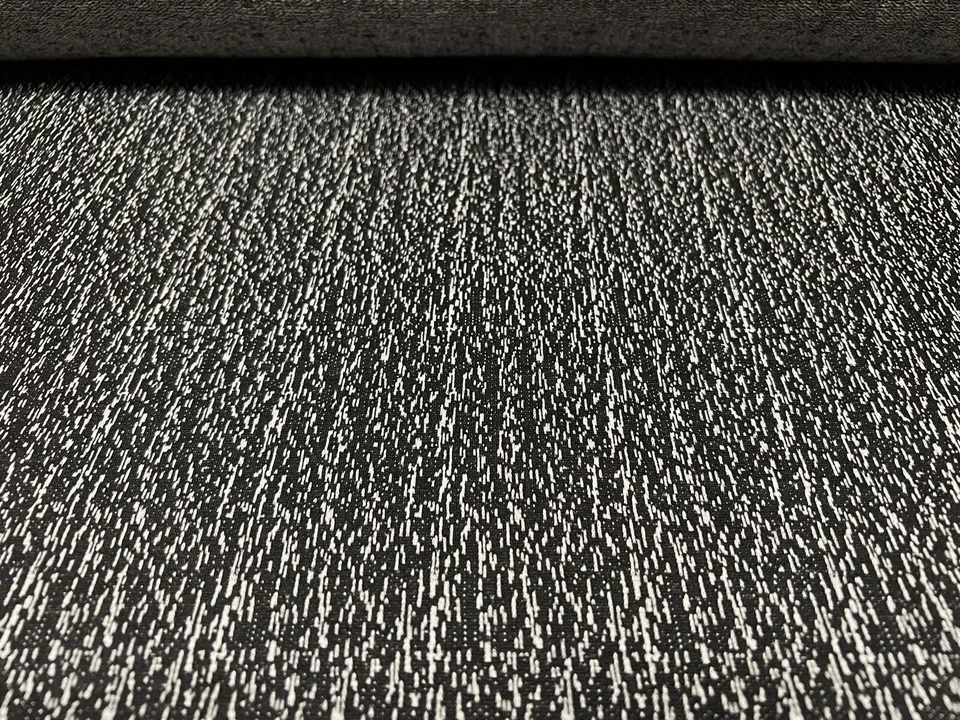 Knitwear Jersey Fashion Fabric, Per Metre - Tree Bark Jacquard - Grey & Black — 第 3/3 张图片