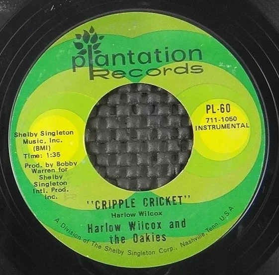 Harlow Wilcox And The Oakies – Cripple Cricket / Last Time (Plantation PL-60) Foto 2 de 2