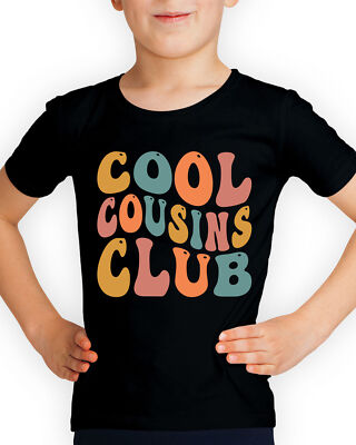 Cool Cousins Club Pregnancy Announcement Funny Boys Girls Kids T