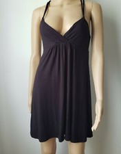 FOREVER 21 Black Sexy Mini Vacation Summer Dress Spaghetti Straps Stretchy S