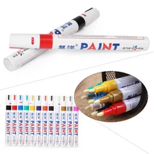 Waterproof Permanent Paint Marker Pen Car Tyre Tire Tread Rubber Metal 12 Colors