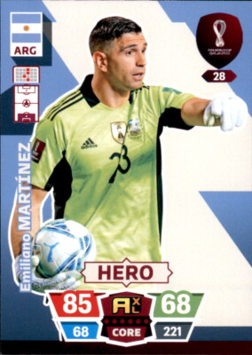 Adrenalyn XL WM 2022 Qatar Trading Card Nr 28 - Emiliano Martinez - Hero