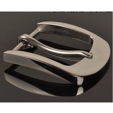 Stainless Steel Pin Buckle for Men Leather Belt Replacement Snap On 40mm