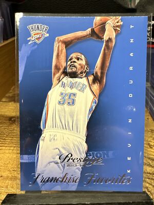 2013-14 Panini Prestige Kevin Durant Franchise Favorite #21 OKC Thunder 