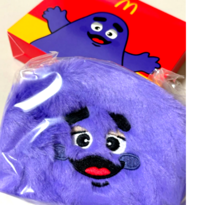 McDonald's Korea 2024 Grimace Coin Purse Pouch Korea Rare Item