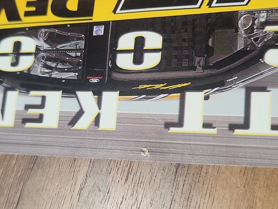 ✅️Póster 8x11 firmado por DEWALT Matt Kenseth 2001 Foto 4 de 4