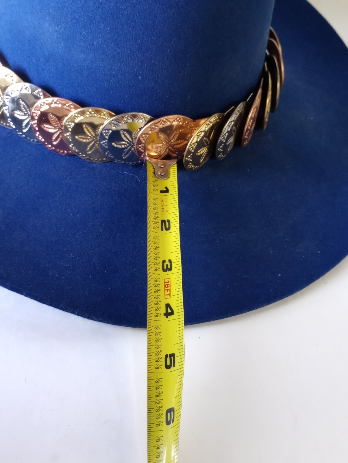 AMERICAN HAT CO MaxiFelt Pure Wool Cowboy Hat Made in Houston TX Blue