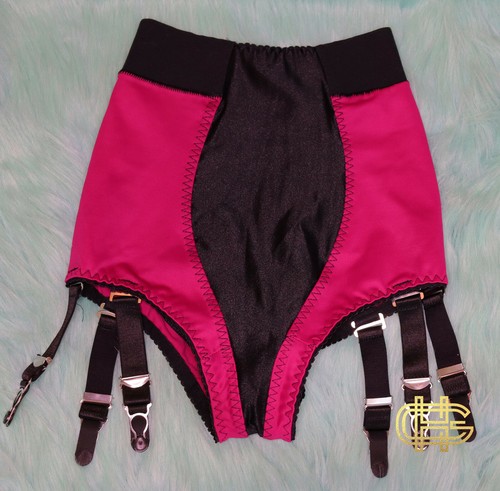 Revival Lingerie "Open Butt" Panty Girdle Fuschia XS 24" - Picture 3 of 4