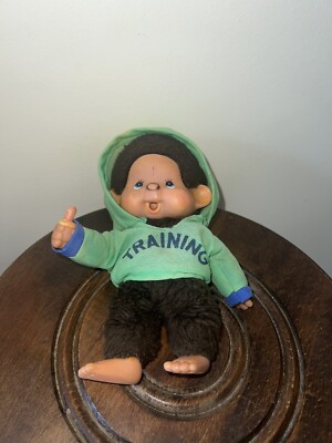 Figurine Monchichi Kiki Joueuse De Tennis - Sekiguchi 1979, 5cm, Vintage, Occasion