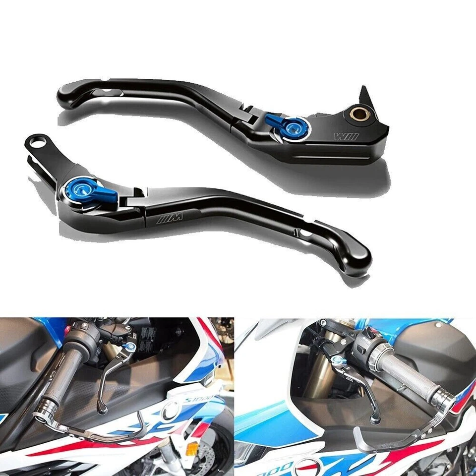 Juego de palancas de embrague de freno plegable CNC ajustable para BMW S1000RR M1000RR 2019-2024 Foto 2 de 4