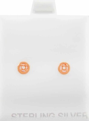 ECHTER DIAMANT OHRSTECKER .925 SILBER (ROSETON) - Neu mit Etikett