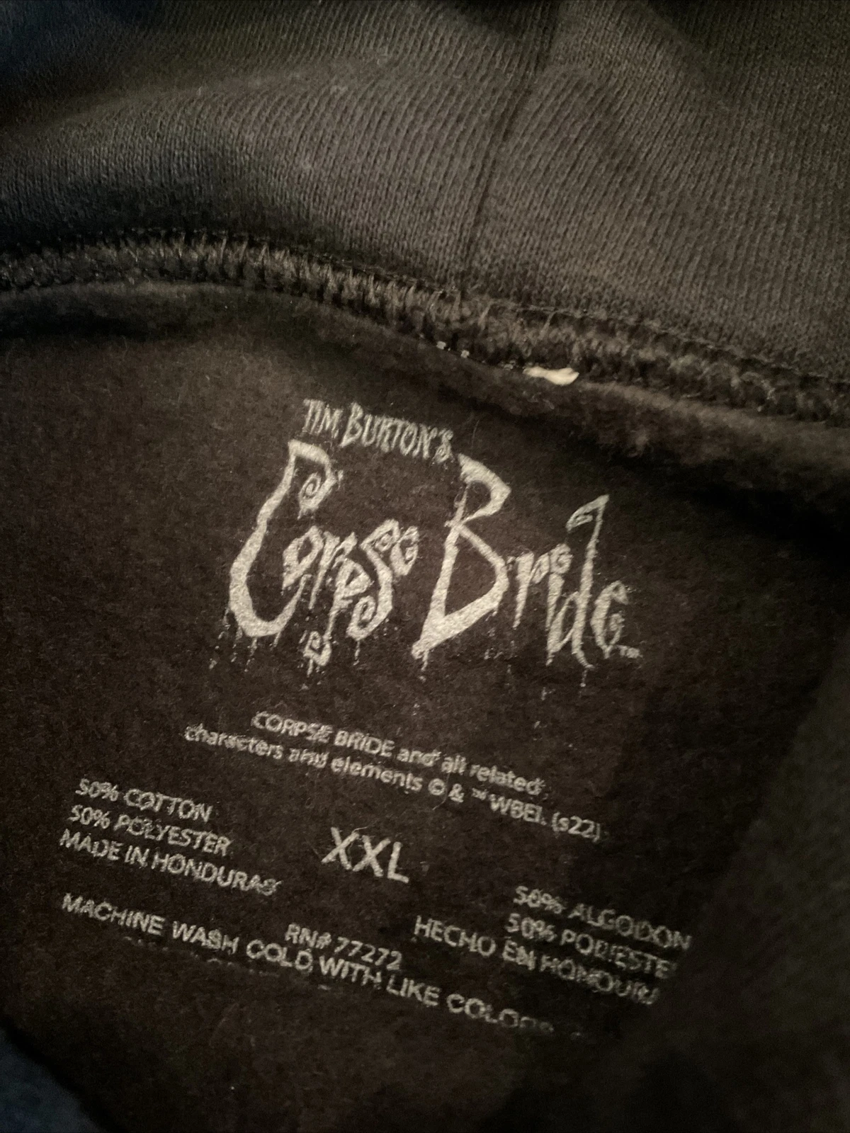 hot-topic tim burton’s corpse bride hoodie