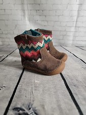 STRIDE RITE Boots QUINN Brown 3.5 WIDE 6-12 Months