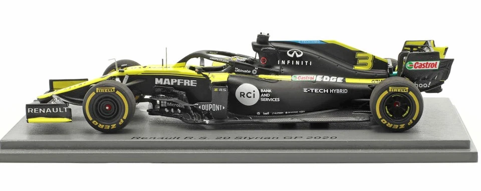 Spark S6476 Renault RS 20 #3 8th Styrian GP 2020 - Daniel Ricciardo 1/43 Scale - Image 3 of 4