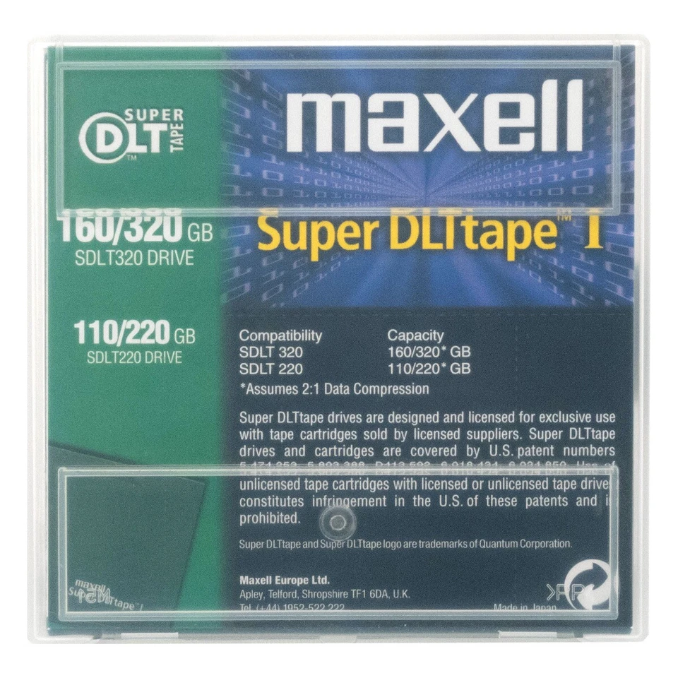 MAXELL SUPER DLT TAPE I 160/320GB SDLT320/SDLT220 - Bild 2 von 2
