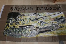 Fahne Flagge  Weltkrieg  Wehrmacht  Landser + Panzer  Panzer Marsch   150 x 90