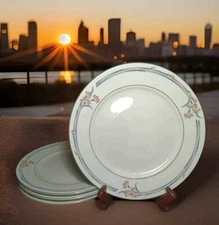 4 Carnation Fine Porcelain Tabletops Unlimited Dinner Plate 10.25"W Multi Color