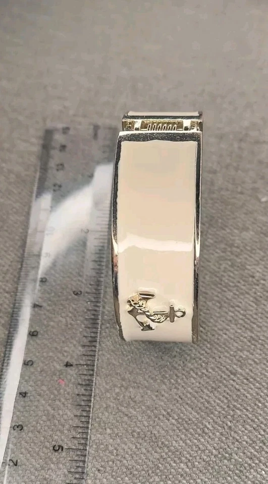 Pulsera Joyería Esmalte Dorado Color "Ancla y Cuerda" Océano Mar Tema Primavera Foto 4 de 4