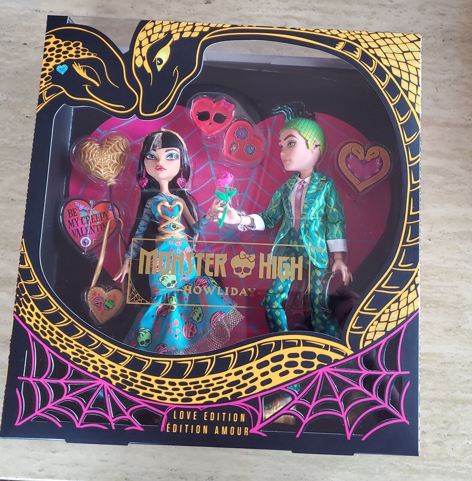 2023 Monster High Howliday Cleo and Deuce Love Edition 2-Pack 