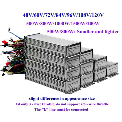 E-bike Multiple Voltage/Power Selection Brushless DC Motor Speed Controller US