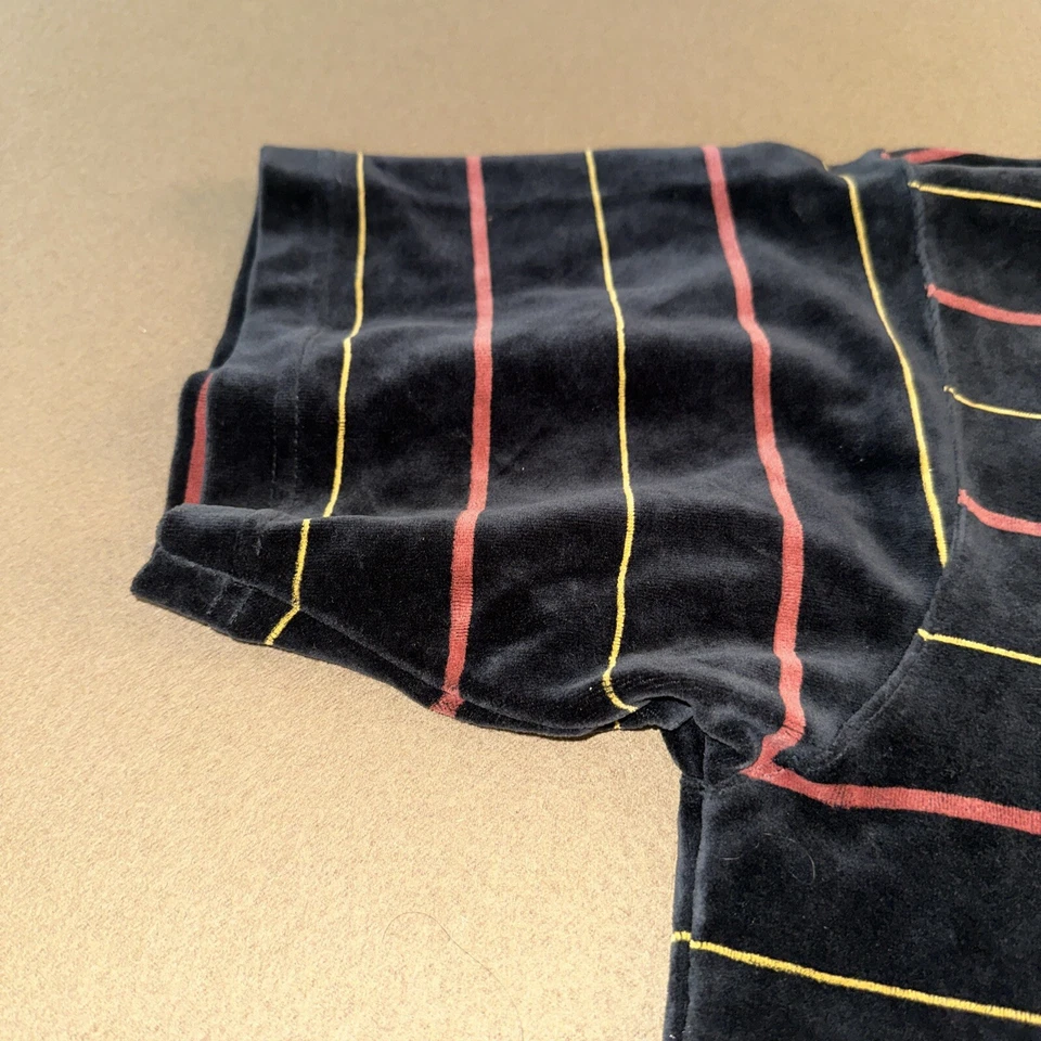 Adidas Hombre Manga Corta Terciopelo Jersey GD3488 Negro Rojo Amarillo Grande Foto 4 de 4