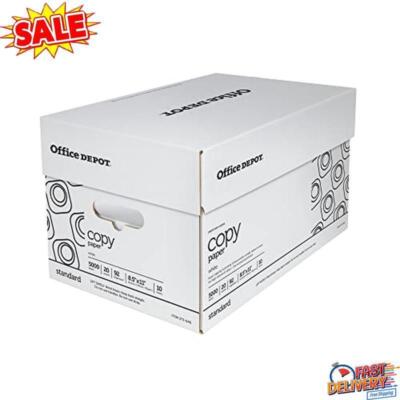 White Copy Paper 8 1/2in. x 11in. 20 Lb 500 Sheets Per Ream Case Of 10 Reams