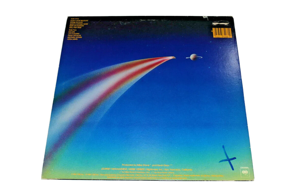 Journey - Escape Vinyl LP (TC 37408) COLUMBIA - 1981 MASTERDISK Record ...