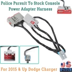 For 2015+ Dodge Charger Police Pursuit To Stock Console Power Adapter Harness US