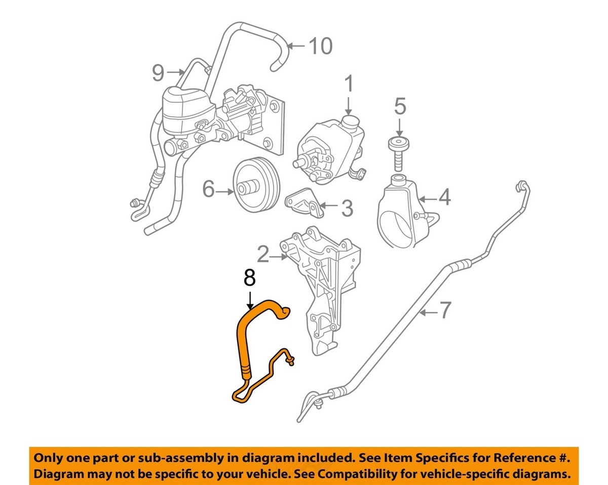 GM OEM-Power Steering Return Hose 15813687 | eBay 
