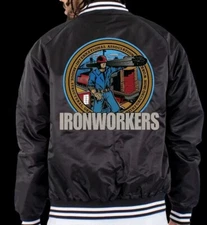  Varsity Union Ironworkers  logo structural  Bomber jacket (allsize) 
