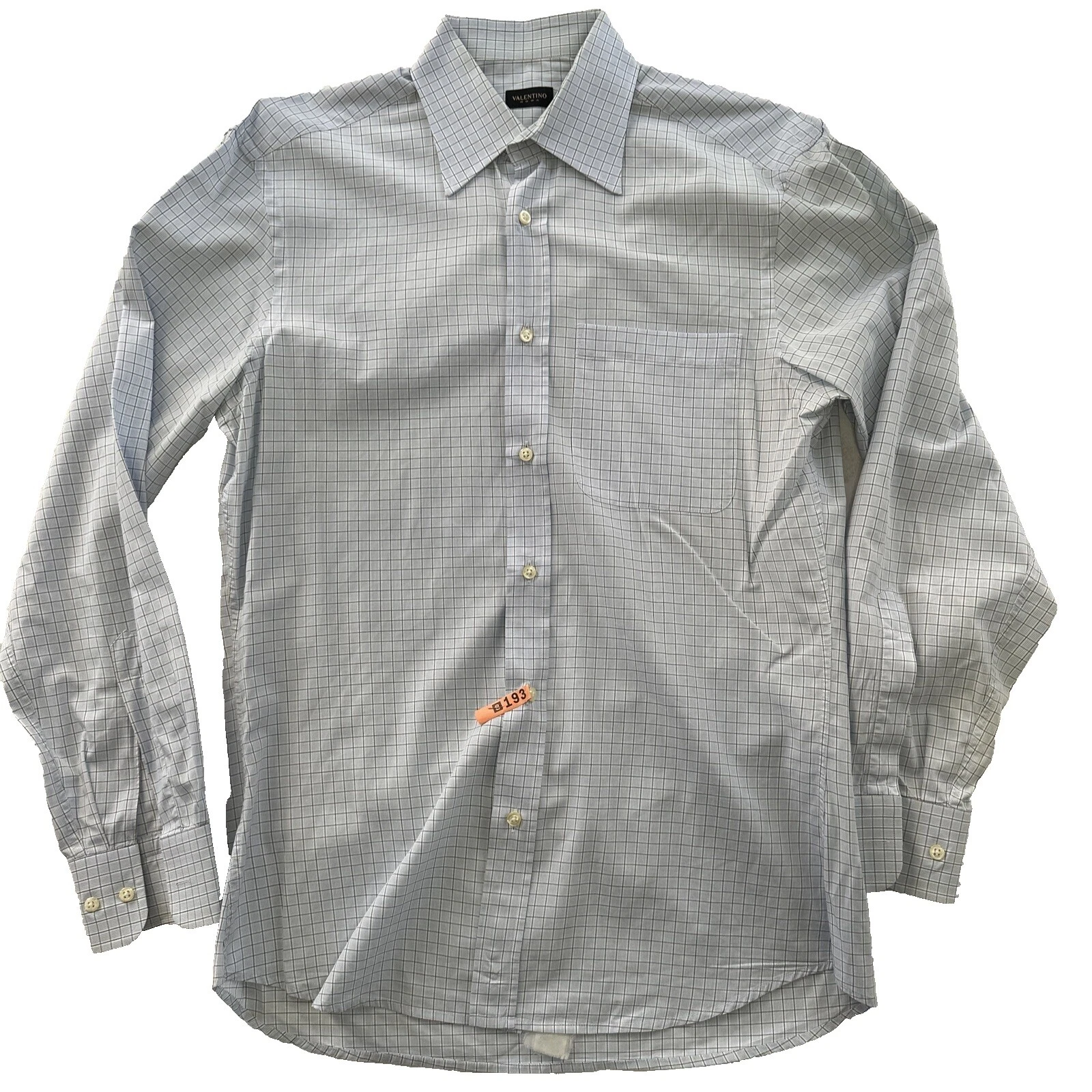 Valentino 格子男士礼服衬衫