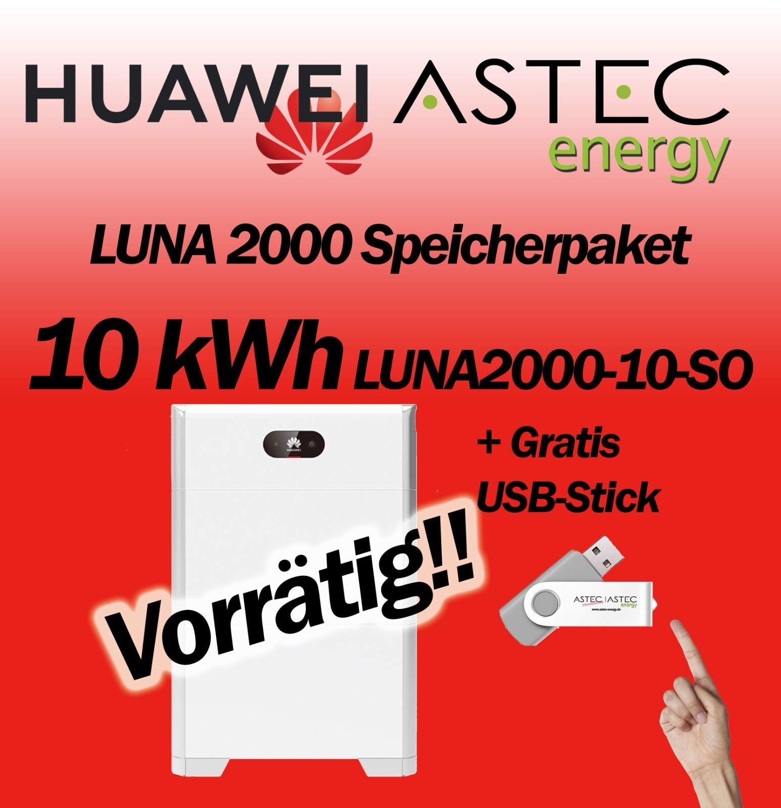 Huawei Luna2000-10-s0 - Speicherpaket 10 Kwh Huawei Luna2000 10-SO 10 KW Batteriemodul Speicher Luna2000-10-S0 Sun Luna