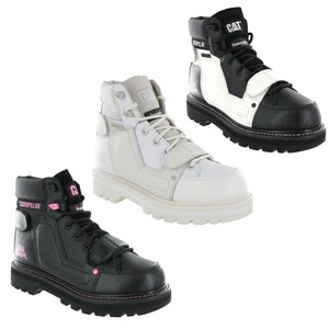 CAT Caterpillar vigilant Bottines Pour Femme En Cuir Imperméable Gothique Chaussures | eBay