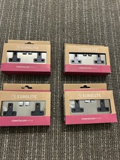 4x Antique Brass Plug Sockets RRP £72 (total)