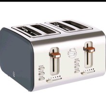 Swan ST14620GRYN 4 Slice Nordic Toaster - Slate Grey