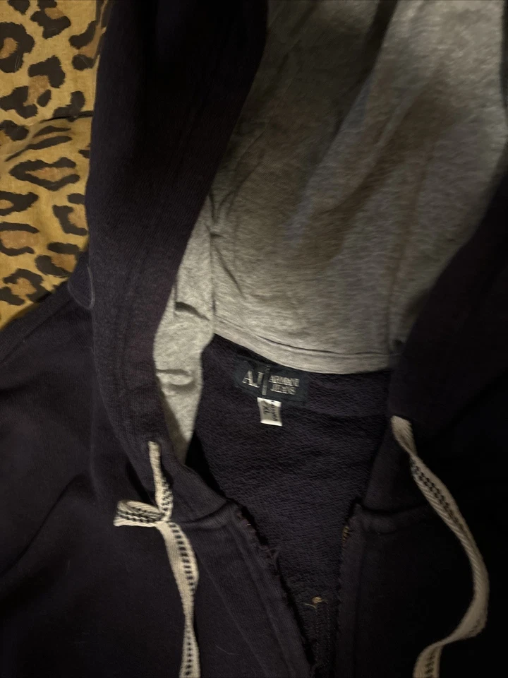 AJ Armani 牛仔学院牛仔裤连帽衫 - XL — 第 3/4 张图片