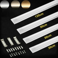 LED Batten Light Tube Strip Light Cold 6500K Daylight 1FT 2FT 3FT 4FT 5FT Office
