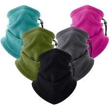 Winter Fleece Face Mask Cover Scarfs Neck Warmer Gaiter for Men Women Outdoor