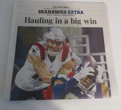 SEATTLE TIMES FULL NEWSPAPER 9/10/2026 SEAHAWKS VS PATRIOTS REMATCH VICTORY NFL