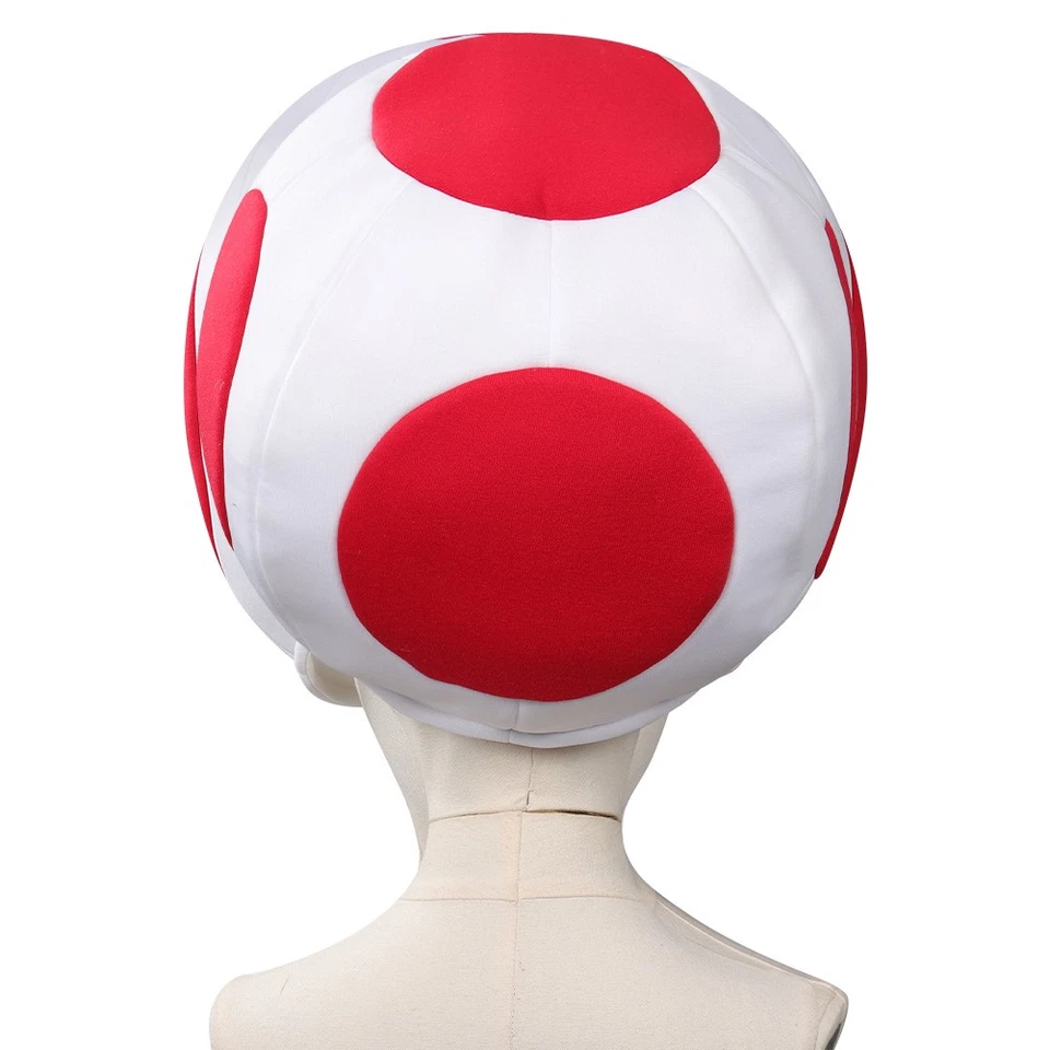 Toad KINOPIO Gorra Cosplay Adultos Niños Disfraz Accesorios Navidad Foto 4 de 4