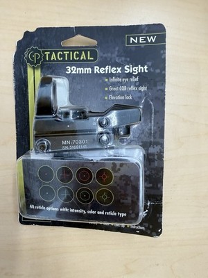 CenterPoint Optics 70301 Open Reflex Sight 32mm Red/Green with 4 Reticles