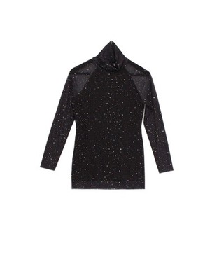 Rachel Antonoff Damen Top S schwarz Polyester mit Elasthan Basic